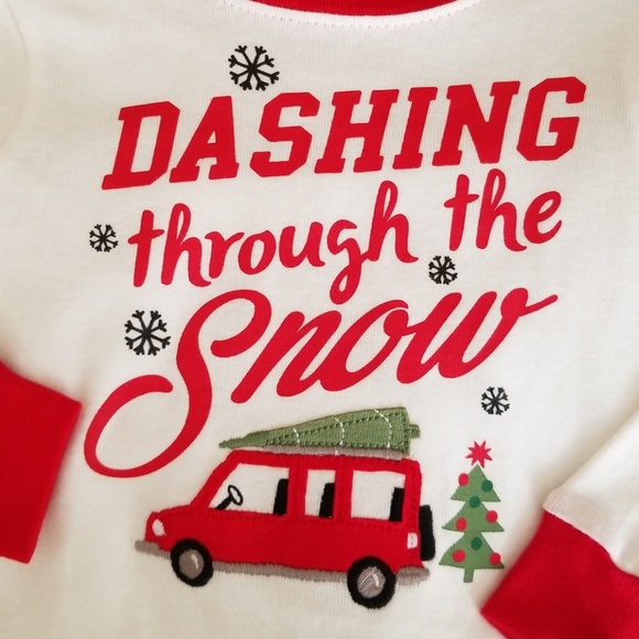 Carters Christmas pajamas 12mo - Picture 2 of 4